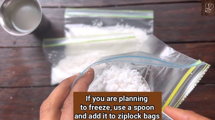 how to store cut coconut in fridge